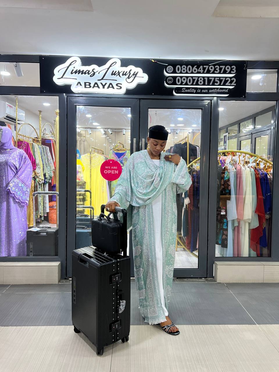 Personal shopping assistance for luxury abayas